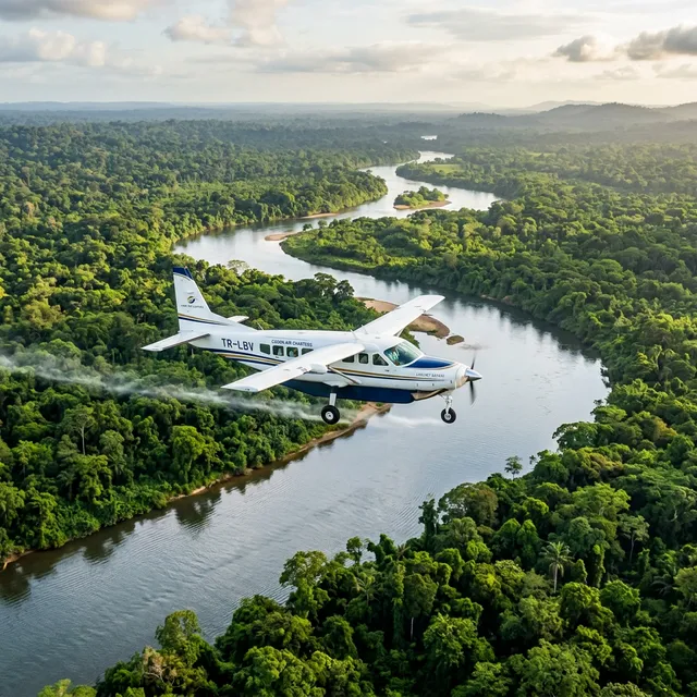 Private Charter Flight to Lopé Airfield